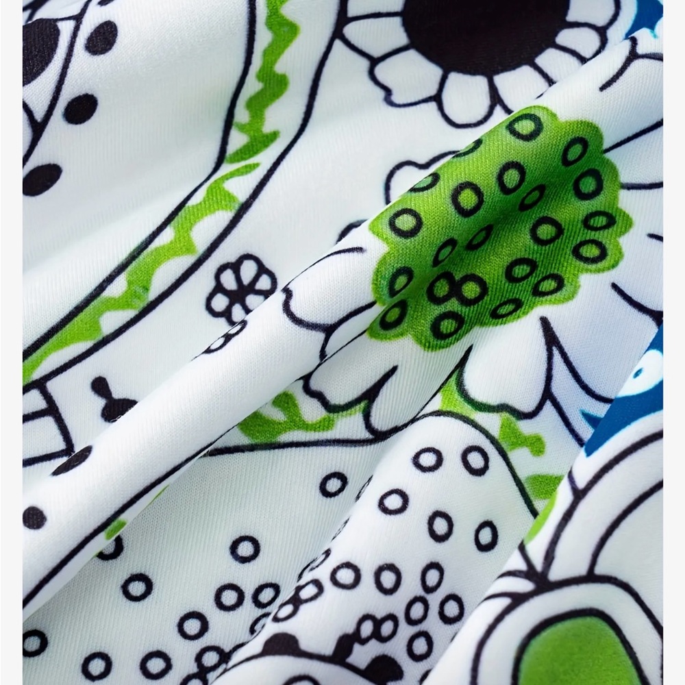 Floral Maxi Dress in Blue and Green - Picture 6 of 7